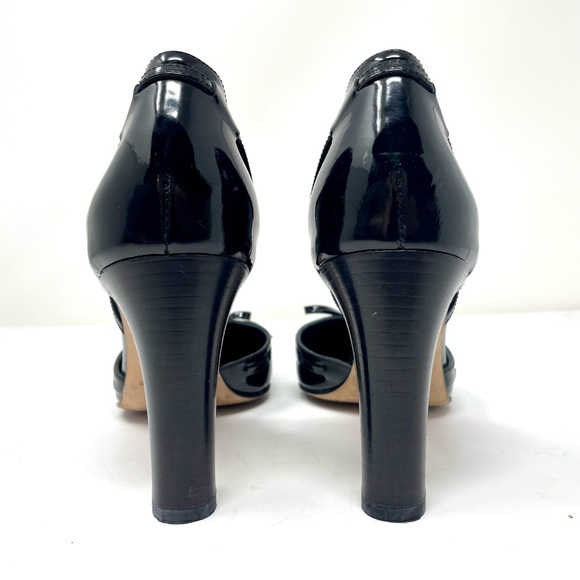 KATE SPADE black patent leather heels, made in Italy, size 8B - Picture 6 of 9